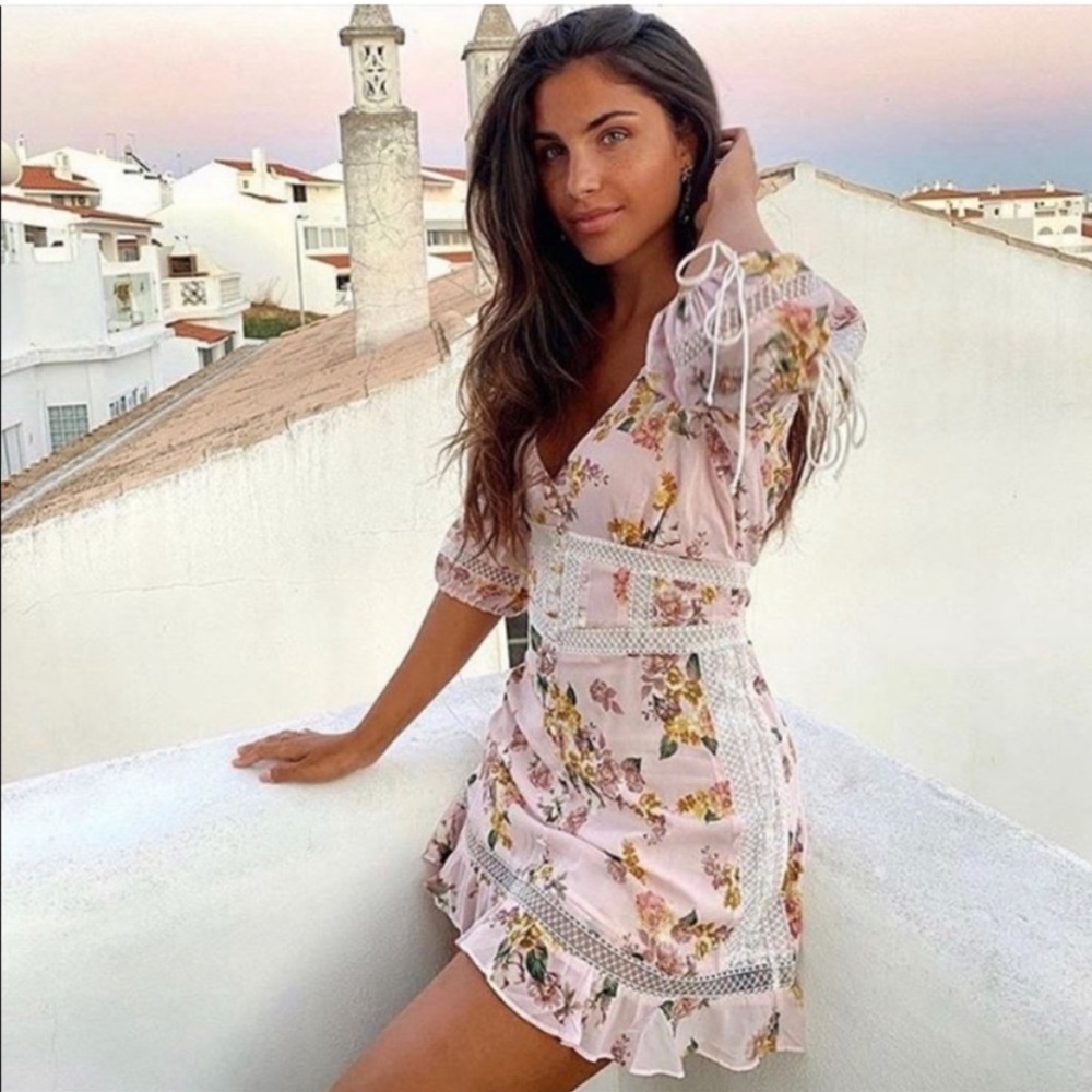 For Love & Lemons Isadora Mini Dress NWT